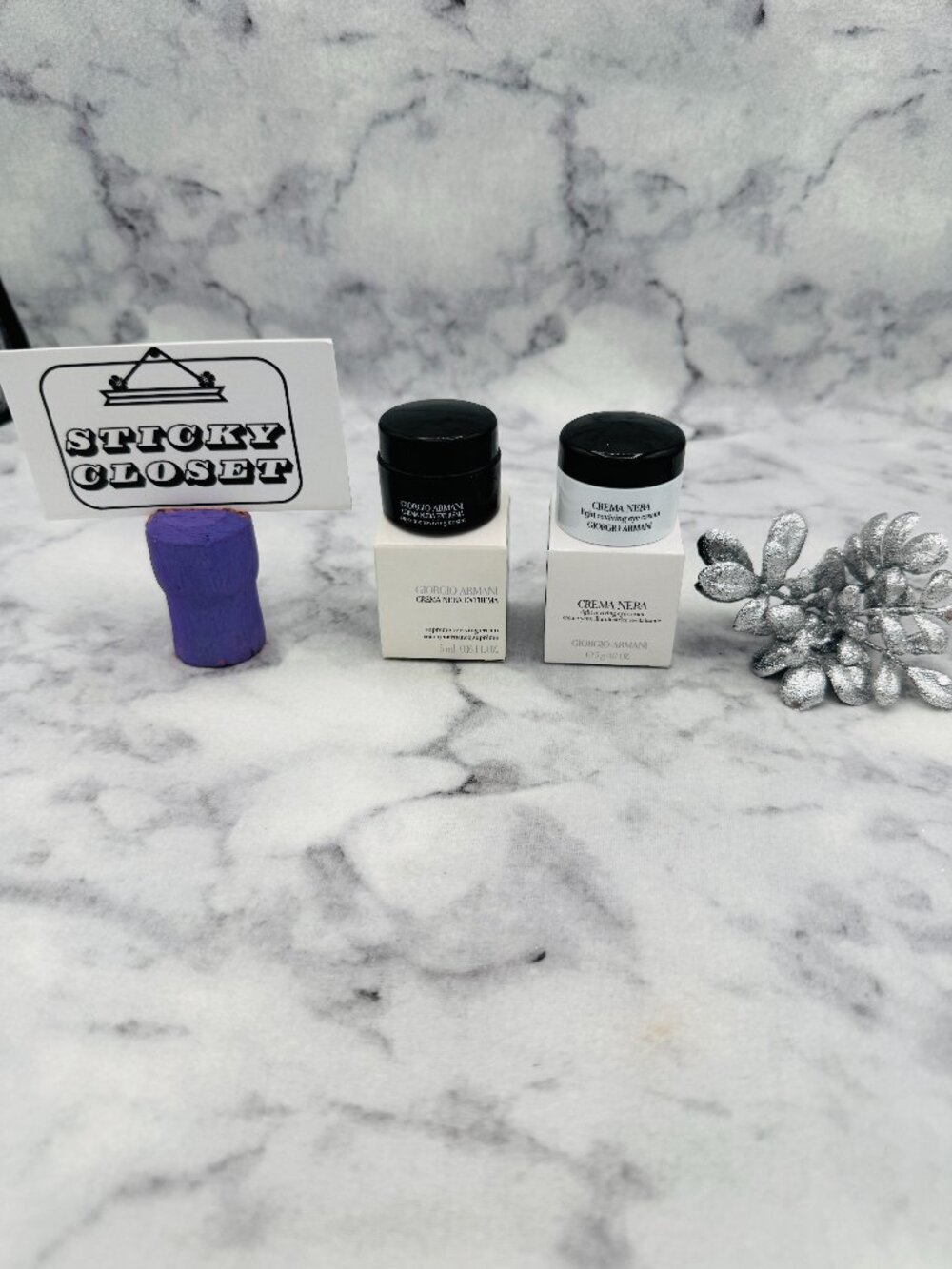 Giorgio Armani Skincare Set-Supreme Reviving Cream&Light Eye Cream-2pc-BOXED-NEW